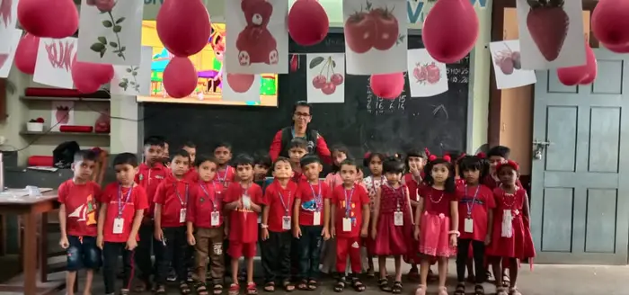 Red Day celebration by Tiny tots of Kindergarten – 2023